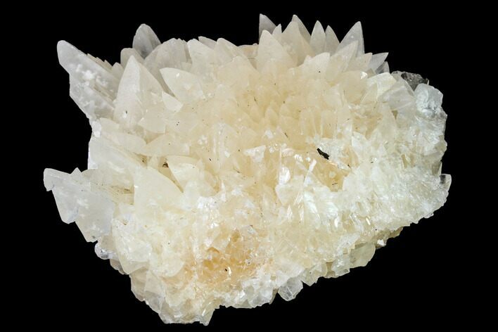 Fluorescent Calcite Crystal Cluster on Barite - Morocco #141016